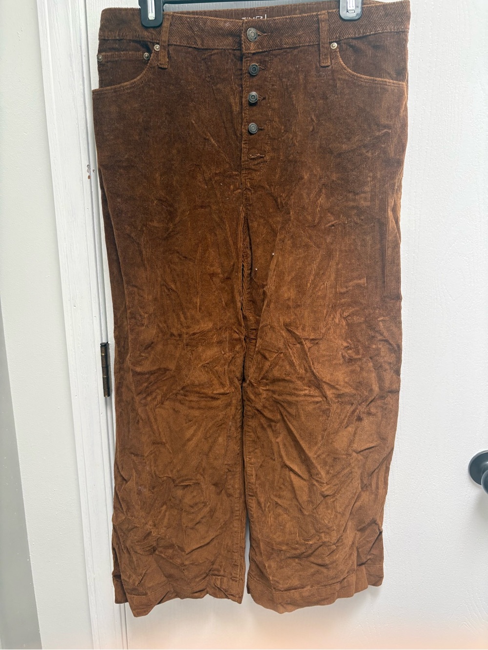 Time and Tru Brown Wide-Leg Corduroy Pants - so comfy!